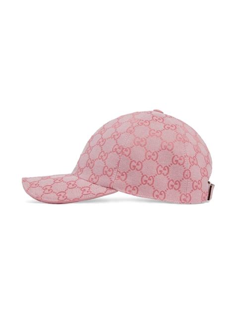 pink gucci baseball cap|gucci gg canvas baseball hat.